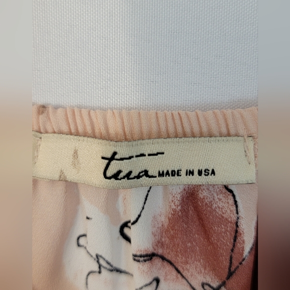 Tua Blush Floral Dress Size M - Picture 2 of 7